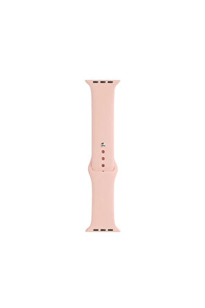 Apple Watch 40mm Band Serisi Klasik Kordon Silikon Strap Kayış-pembe