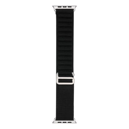 Lexroo Apple Watch Ultra 49mm Band-74 Hasır Kordon - Siyah