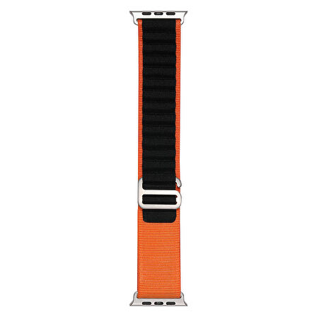 Watch 44mm CLO Band-74 Hasır Kordon-Siyah-Turuncu