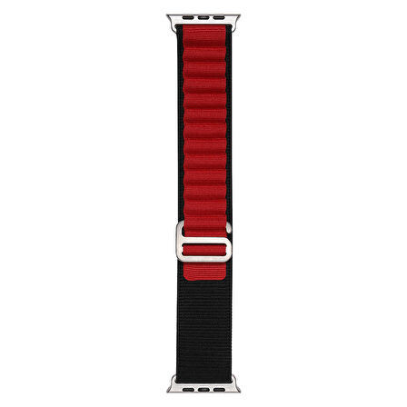 Watch 44mm CLO- Band-74 Hasır Kordon-Siyah-Kırmızı