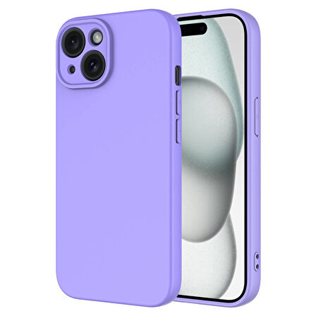 Apple iPhone 15 Plus Kılıf Zore Mara Lansman Kapak-Lila