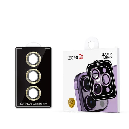 Galaxy S24 Plus Zore Kamera Lens Koruyucu Cam Filmi-Mor