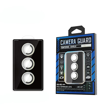 Galaxy S24 Zore Diamond Kamera Lens Koruyucu Cam Filmi-Sarı