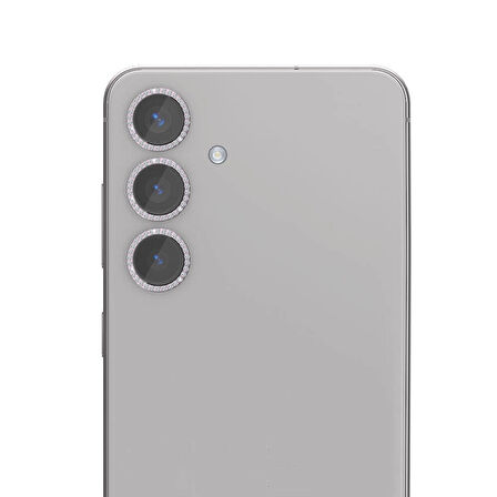 Galaxy S24 Zore Diamond Kamera Lens Koruyucu Cam Filmi-Sarı