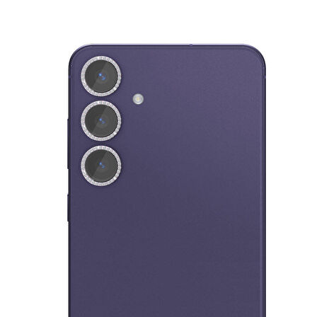 Galaxy S24 Plus Zore Diamond Kamera Lens Koruyucu Cam Filmi-Mor