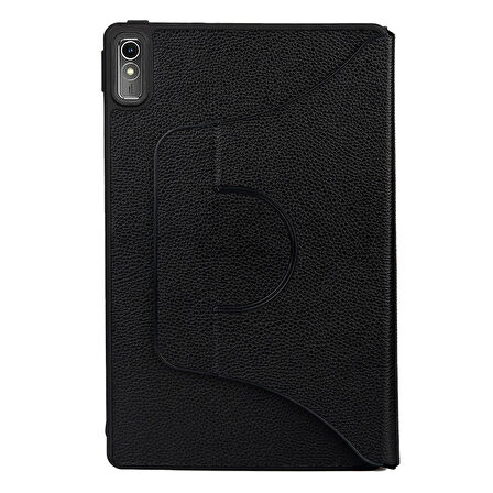 Lenovo Tab P11 11.5" (2.Nesil) Uyumlu ​EFFX Fest Dönebilen Standlı Kılıf-Siyah