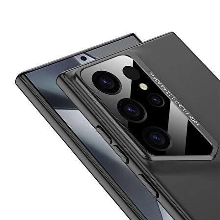 Galaxy S24 Ultra Uyumlu Ultra İnce Kameralı Korumalı Sert Rubber Zore Procase Kapak-Gold