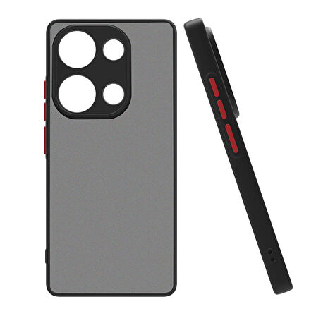 Xiaomi Redmi Note 13 Pro 4G Kılıf Zore Hux Kapak-Siyah