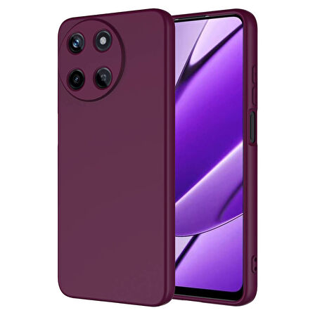 Realme 11 4G Kılıf Zore Mara Lansman Kapak-Koyu Mor