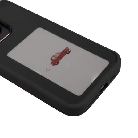 iPhone 15 Uyumlu MKST Ekranı Yansıtan Akıllı NFC Kılıf-Gri