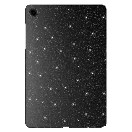 Galaxy Tab S7 T870 Simli Parlak Görünümlü Uyumlu ​İNC Tablet Koton Kılıf-Siyah