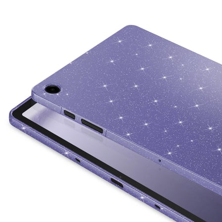 Galaxy Tab S8 Simli Parlak Görünümlü Uyumlu ​İNC Tablet Koton Kılıf-Pembe Koyu