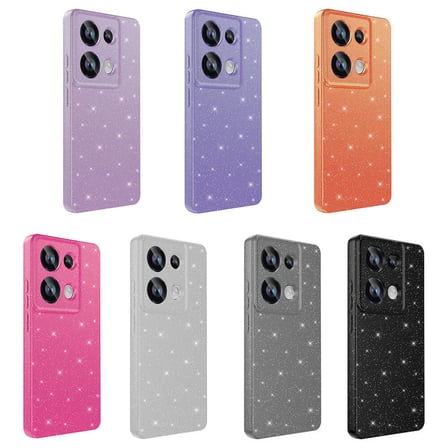 Xiaomi Redmi Note 13 Pro 4G Kılıf Kamera Korumalı Simli Silikon Üstün Koruma Novatech