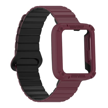 Xiaomi Redmi Watch 2 Silikon Kordon Zore KRD-105 Strap Kayış-Pembe-Turuncu