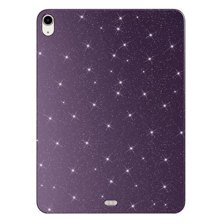 iPad Air 11 2025 M3 Simli Parlak Görünümlü ​FRMS Tablet Koton Kılıf - Derin Mor