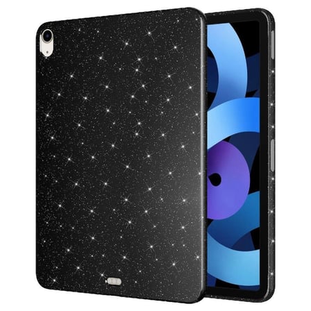iPad Air 11 2025 M3 Simli Parlak Görünümlü ​FRMS Tablet Koton Kılıf - Derin Mor