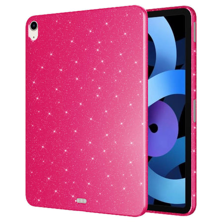 iPad Air 10.9 2022 (5 Nesil) Simli Parlak Görünümlü ​NRTK Tablet Koton Kılıf - Derin Mor