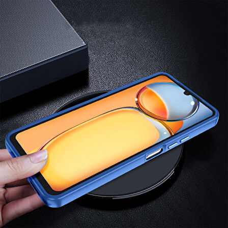 Xiaomi Redmi 13C Kılıf Zore Flora Kapak-Siyah