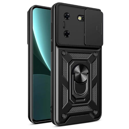 Tecno Pova 5 Kılıf Sürgülü Kamera Koruyucu Manyetik Standlı Tank Koruma Alan Tech