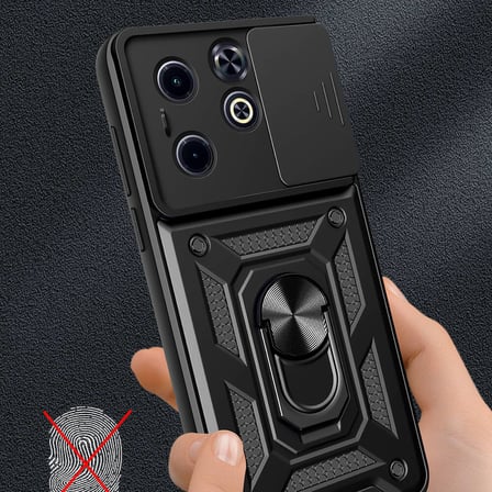 Hot 40i Kılıf Sürgülü Kamera Koruyucu Manyetik Standlı Tank Koruma Novatech