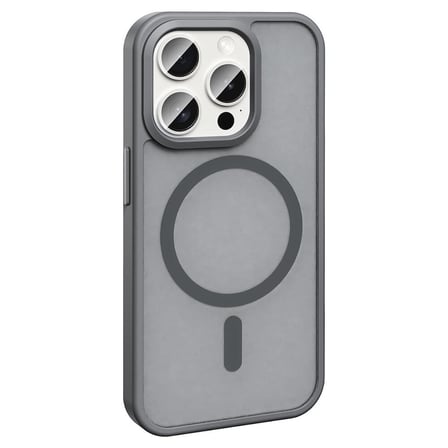 iPhone 15 Pro Kılıf MagSafe Destekli Kamera Yükseltili Silikon Mat Parmak İzi Tutmayan Novatech