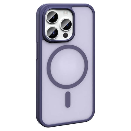 iPhone 14 Pro Max Kılıf Magsafe Şarj Özellikli Mat Arka Yüzey Zore Sio Kapak-Siyah