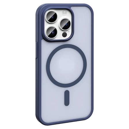 iPhone 14 Pro Max Kılıf Magsafe Şarj Özellikli Mat Arka Yüzey Zore Sio Kapak-Gri
