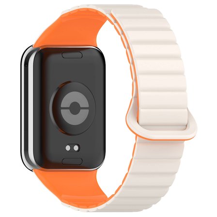 Xiaomi Redmi Watch 4 Silikon Kordon NRTK KRD-105 Strap Kayış-Starlight-Turuncu