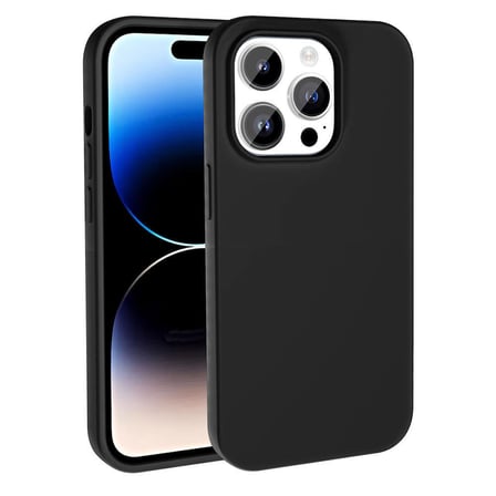 iPhone 15 Pro Max Kılıf Magsafe Şarj Özellikli Sıvı Teknolojili Silinebilir Sert MKST Kivi Kapak-Siy