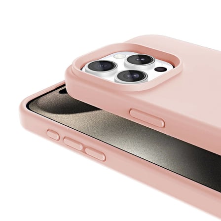 iPhone 15 Pro Max Kılıf Magsafe Şarj Özellikli Sıvı Teknolojili Silinebilir Sert MKST Kivi Kapak-Siy