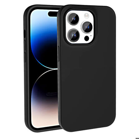 iPhone 15 Pro Max Kılıf Magsafe Şarj Özellikli Sıvı Teknolojili Silinebilir Sert Lansman Kivi Kapak