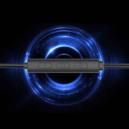 ​NRTK ER-09 SQ Surround 3D Hi-Res Magnetik Özellikli Type-C Kablolu Kulak İçi Kulaklık-Siyah