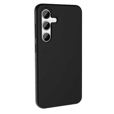 Galaxy S24 Kılıf Magsafe Şarj Özellikli Sıvı Teknolojili Silinebilir Sert Zore Kivi Kapak-Koyu Gri