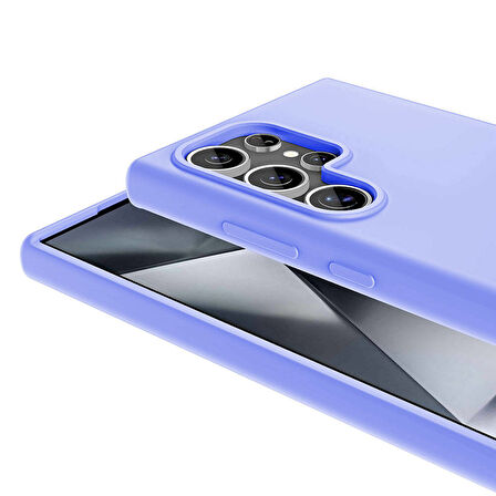 Galaxy S24 Ultra Kılıf Magsafe Şarj Özellikli Sıvı Teknolojili Silinebilir Sert Zore Kivi Kapak-Koyu