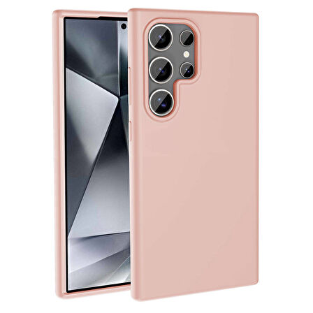 Galaxy S24 Ultra Kılıf Magsafe Şarj Özellikli Sıvı Teknolojili Silinebilir Sert Zore Kivi Kapak-Pemb