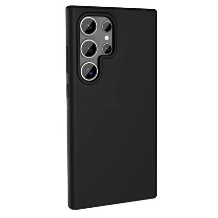 Galaxy S23 Ultra Kılıf Magsafe Şarj Özellikli Sıvı Teknolojili Silinebilir Sert Zore Kivi Kapak-Koyu