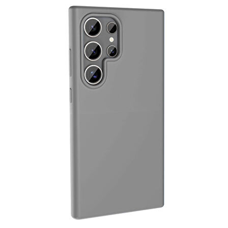 Galaxy S23 Ultra Kılıf Magsafe Şarj Özellikli Sıvı Teknolojili Silinebilir Sert Zore Kivi Kapak-Lila