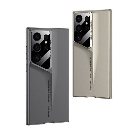 Galaxy S23 Ultra Kılıf Ultra İnce Kamera Korumalı Sert Rubber Zore Procase Kapak-Mor