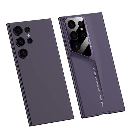 Galaxy S23 Ultra Kılıf Ultra İnce Kamera Korumalı Sert Rubber Zore Procase Kapak-Mor