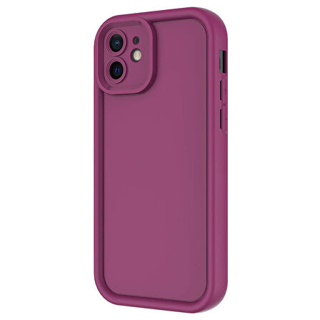 Apple iPhone 12 Kılıf Kamera Korumalı Zore Ananas Kapak-Koyu Yeşil