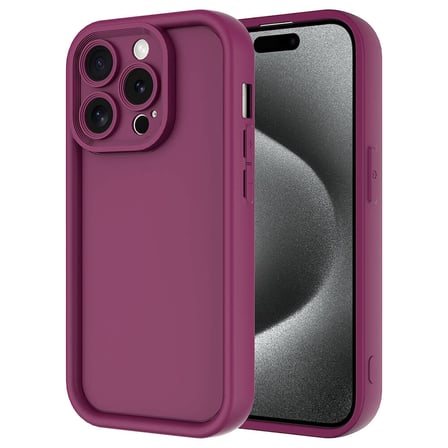 iPhone 15 Pro Kılıf Kamera Korumalı Kalın Silikon Üstün Koruma Alan Tech