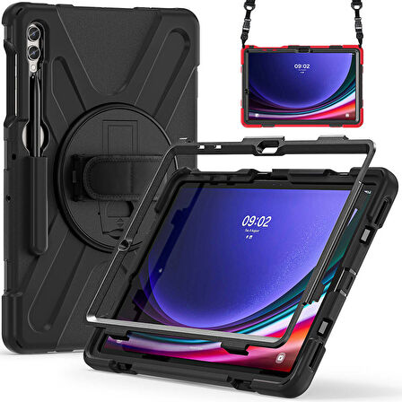 Galaxy Tab S9 FE Plus ​ALT Defender Tablet Silikon - Siyah