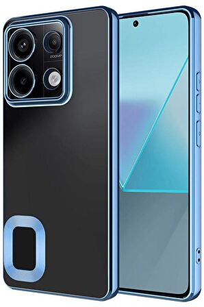 Xiaomi Redmi Note 13 Pro 5G Kılıf Köşeleri Renkli Şeffaf Kamera Korumalı Silikon Luxury Kapak