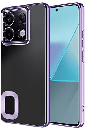 Xiaomi Redmi Note 13 Pro 5G Kılıf Köşeleri Renkli Şeffaf Kamera Korumalı Silikon Luxury Kapak