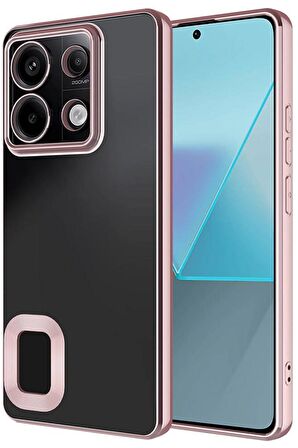 Xiaomi Redmi Note 13 Pro 5G Kılıf Köşeleri Renkli Şeffaf Kamera Korumalı Silikon Luxury Kapak