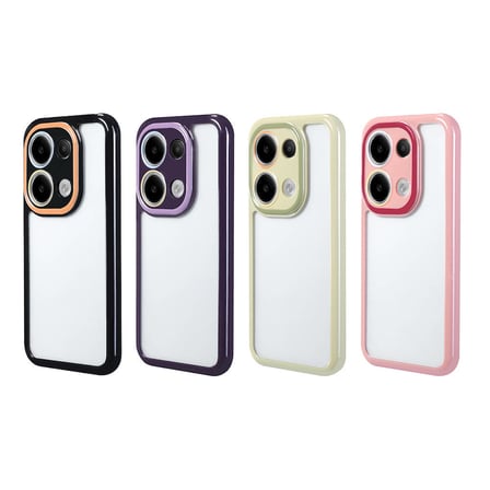 Xiaomi Redmi Note 13 Pro 4G Kılıf Kamera Korumalı Renkli Kenar ve Çerçeve Tasarımlı NRTK Vitamin Kap