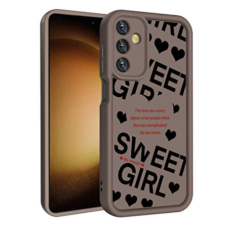 Galaxy A05S Kılıf Kamera Korumalı Baskılı Arka Yüzey Zore Klas Kapak-Beyaz