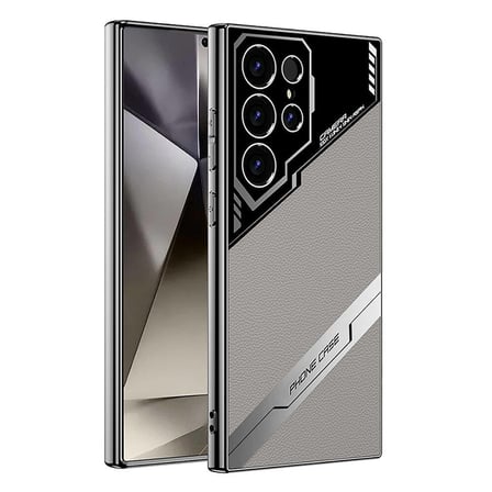 Galaxy S24 Ultra Kılıf Kamera Korumalı Suni Deri Tasarım OMSY Yeni Seri Procase Kılıf