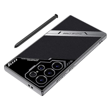 Galaxy S24 Ultra Kılıf Kamera Korumalı Suni Deri Tasarım OMSY Yeni Seri Procase Kılıf