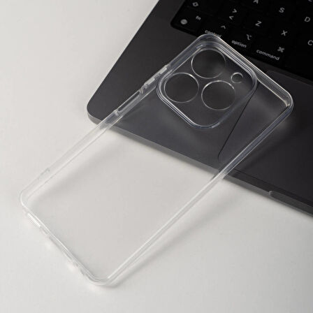 Tecno Spark 20 Kılıf Zore 2mm Anti Shock Silikon-Renksiz